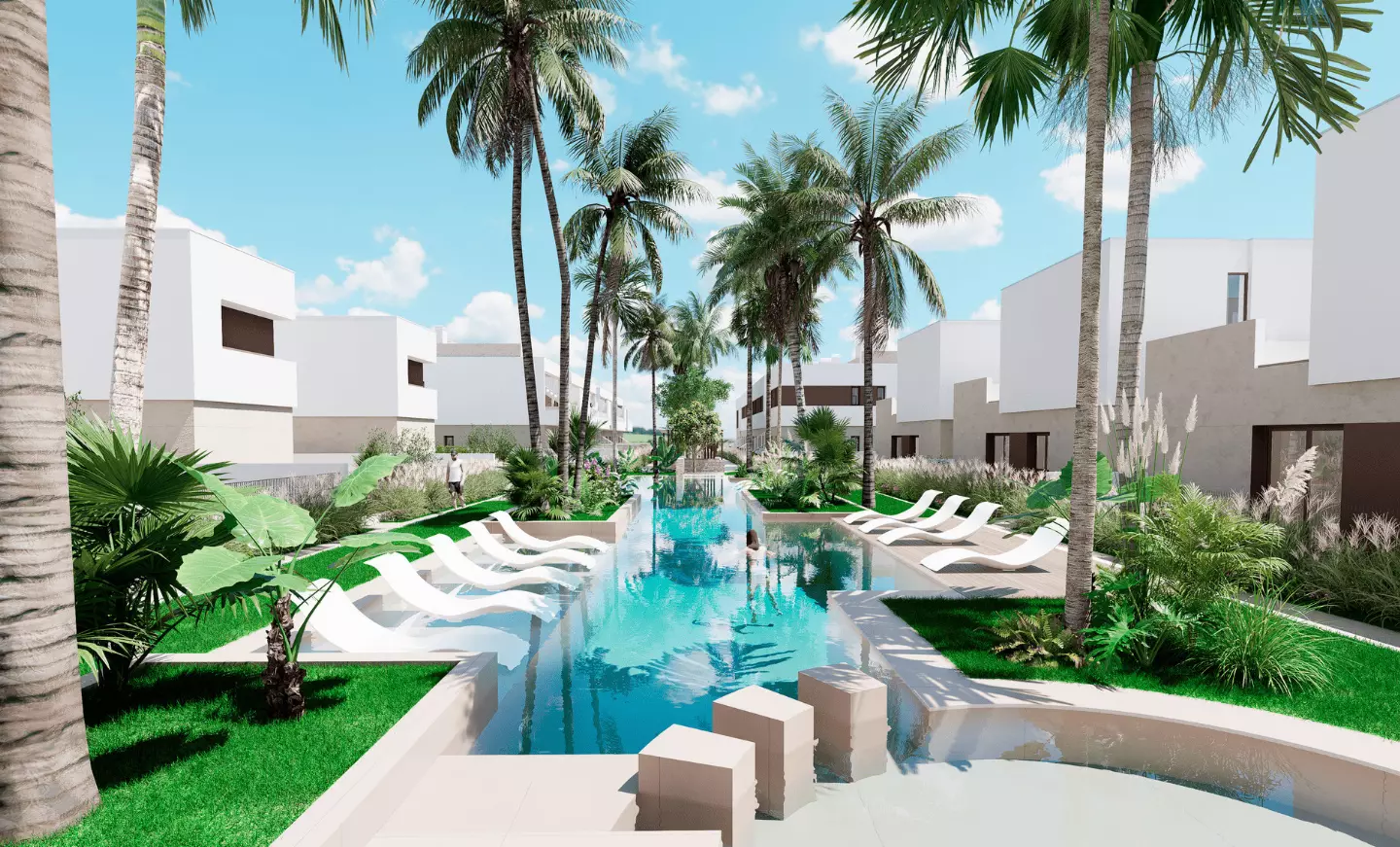 Tindra Homes Costa Serena Bungalows in Los Alcázares - exterieur foto 1