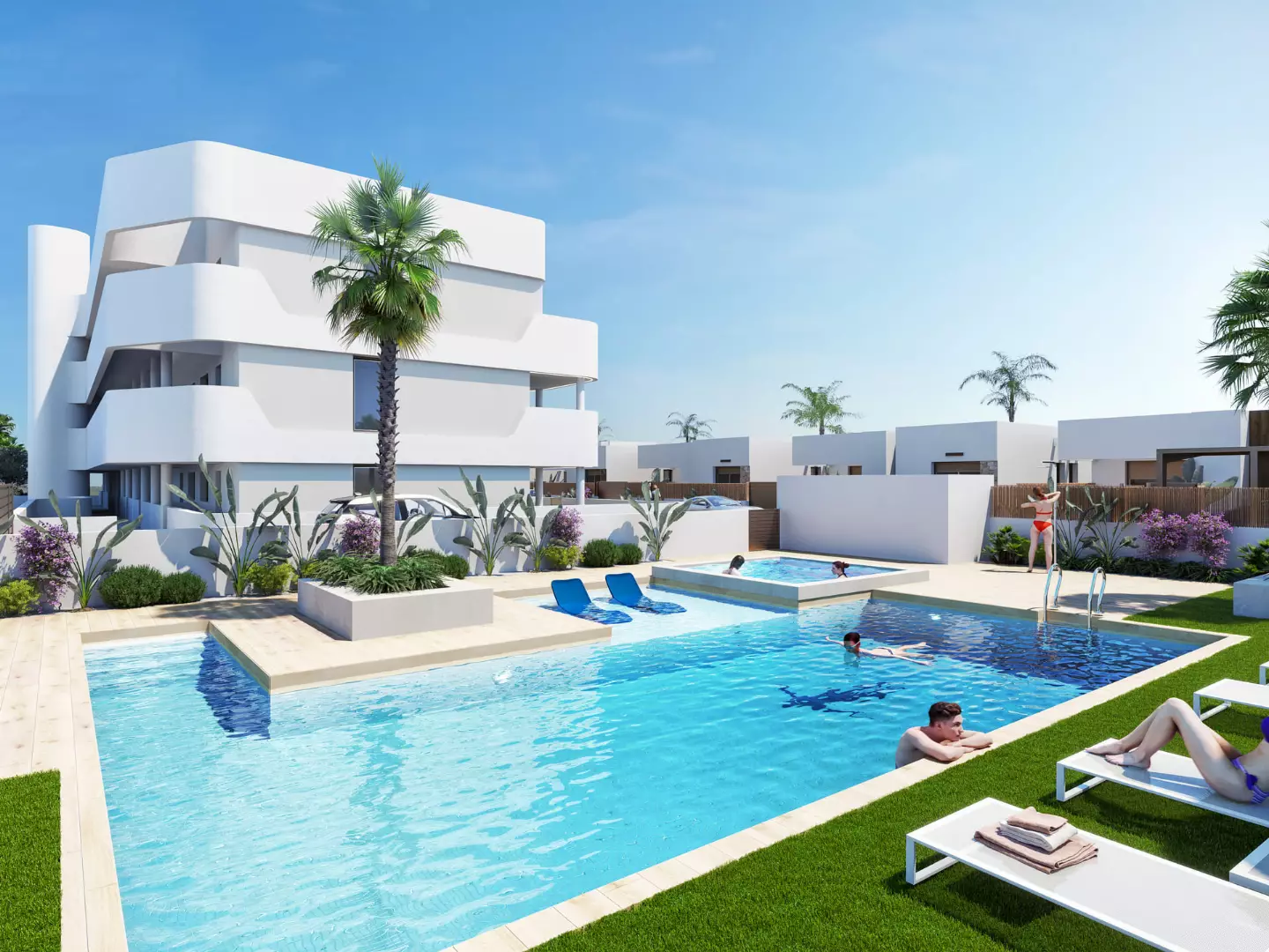 Serena Breeze Apartments in Los Alcázares - exteriér foto 1
