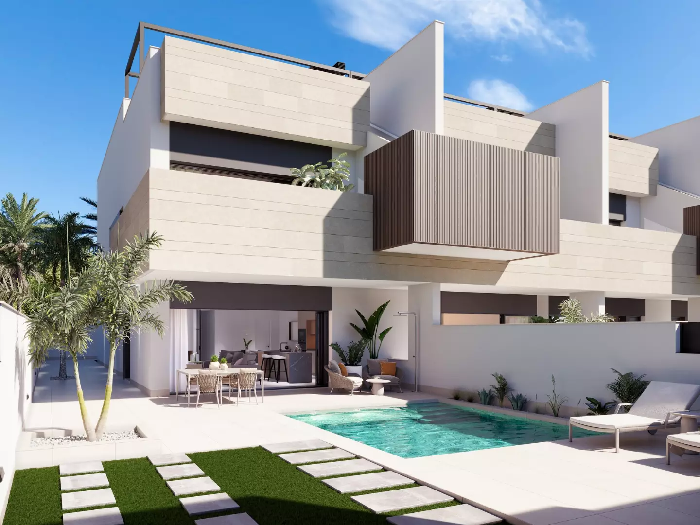 Pura Vida 5 Bungalows in Pilar de la Horadada - eksteriør foto 1
