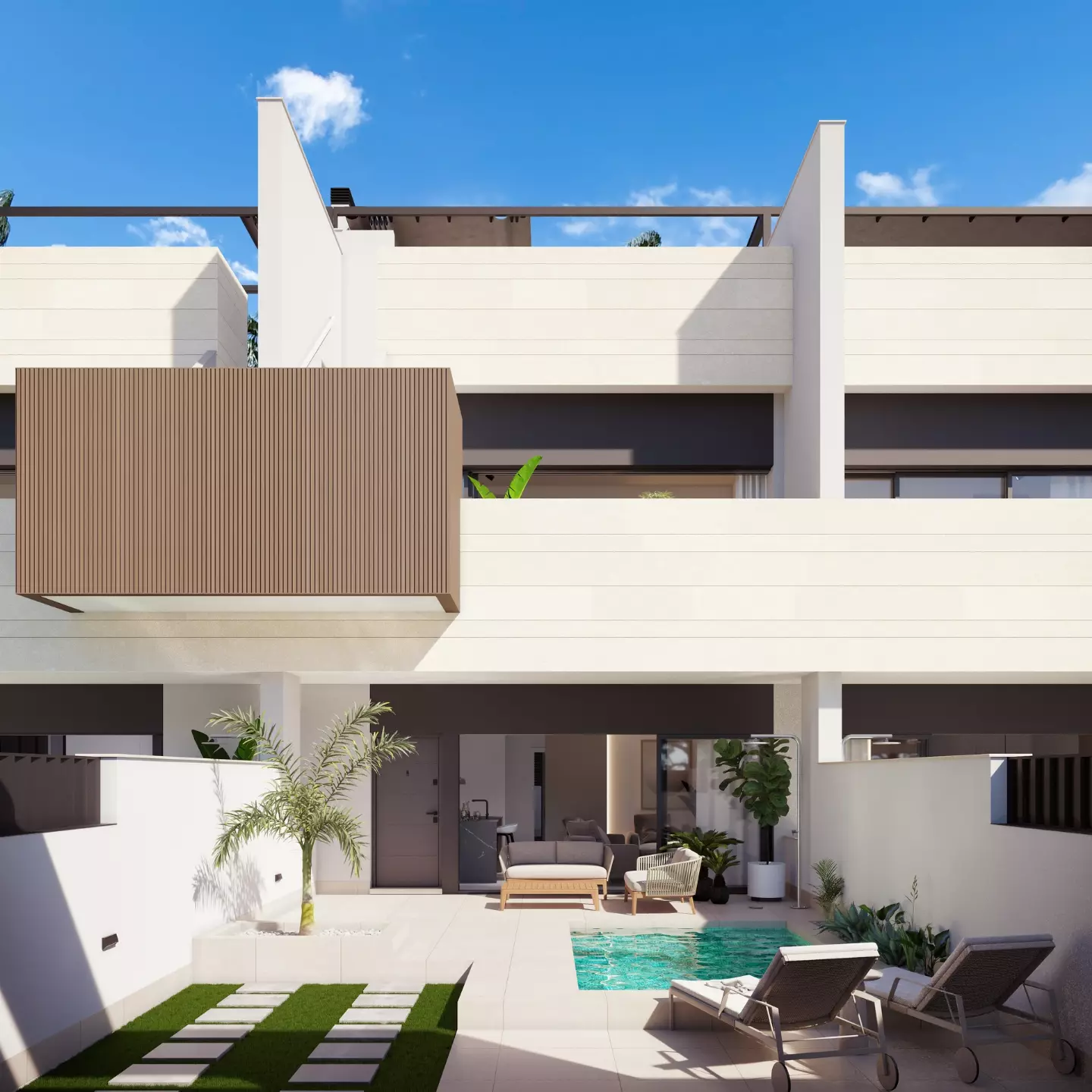 Pura Vida 5 Bungalows in Pilar de la Horadada - eksteriør foto 1