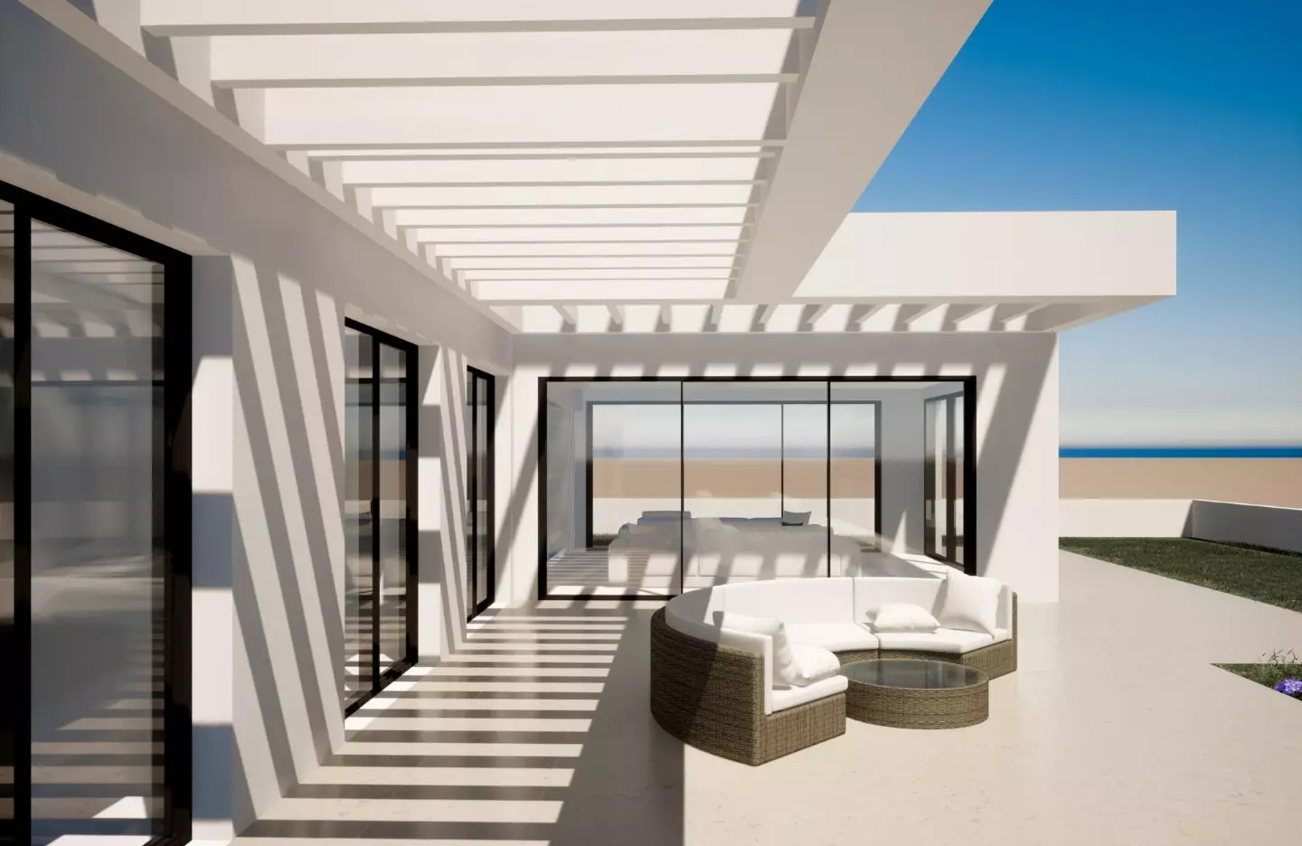 Villa Eagle in Mijas - Außenansicht Foto 1